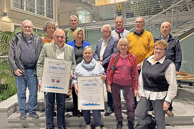 Gruppenbild Verleihung Ehrengabe und Heimatpreis 2024